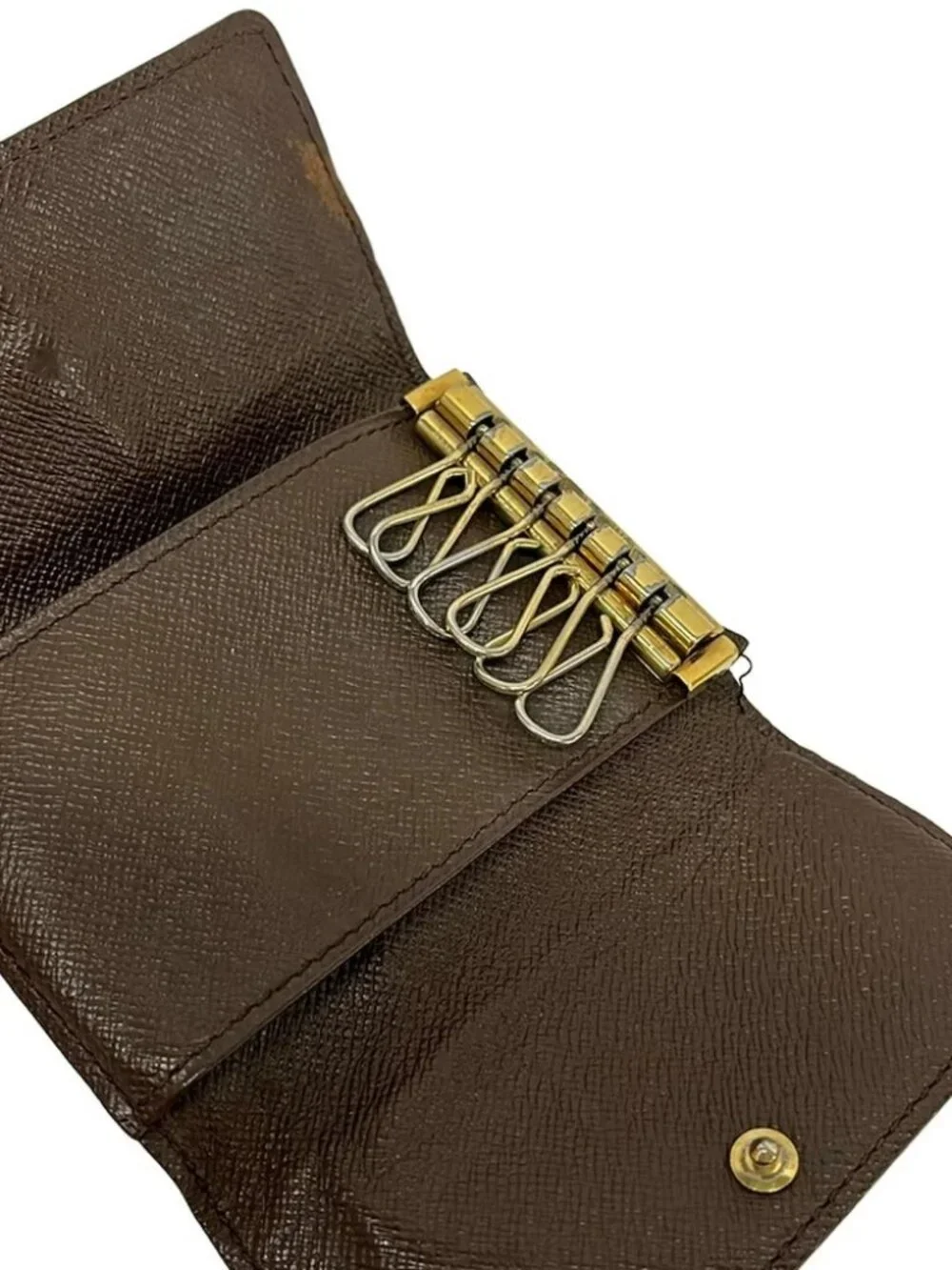 LOUIS VUITTON Multicles 6 N62630 Ebene Damier CT0094 Key Case Damier Canvas